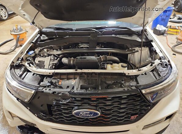 1FM5K8GC2NGA71838 2022 FORD EXPLORER White Շարժիչի բաժամունքի տեսք