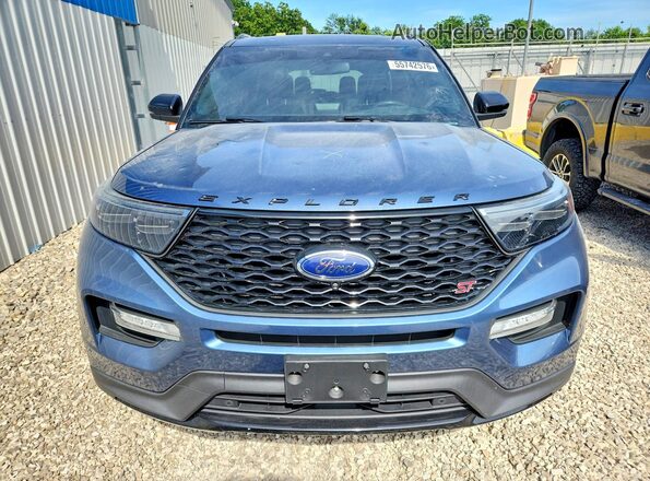 1FM5K8GC3LGA00869 2020 FORD EXPLORER Blue Դիմացի տեսք