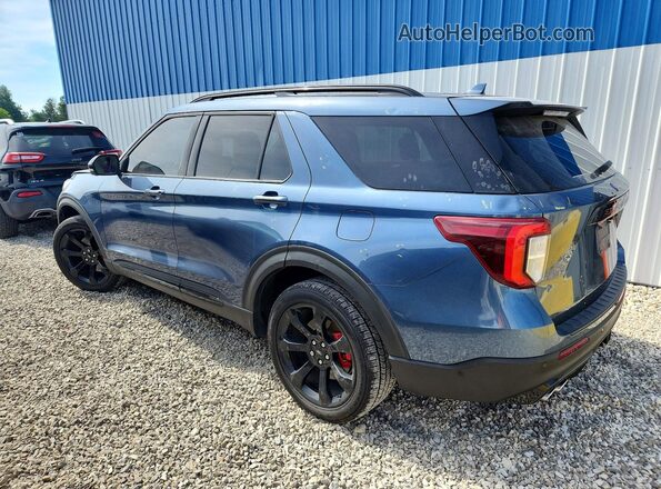 1FM5K8GC3LGA00869 2020 FORD EXPLORER Blue Հետևի ձախ