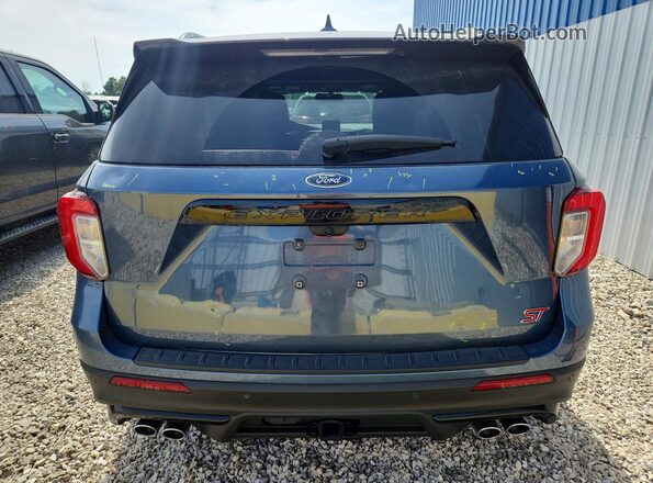 1FM5K8GC3LGA00869 2020 FORD EXPLORER Blue Հետևի տեսք