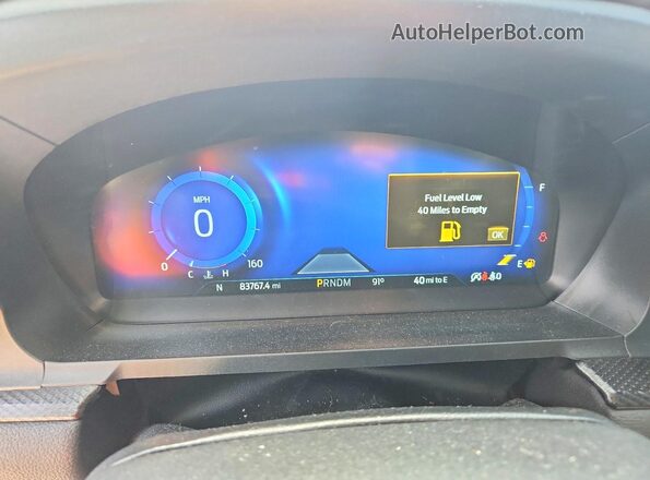 1FM5K8GC3LGA00869 2020 FORD EXPLORER Blue Սարքավորումների վահանակի տեսք