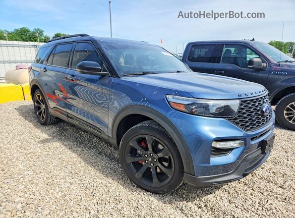 1FM5K8GC3LGA00869 2020 FORD EXPLORER Blue Առջևի աջ