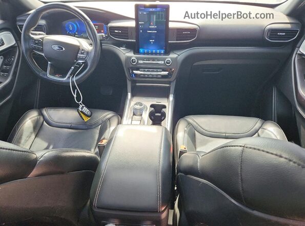 1FM5K8GC3LGA00869 2020 FORD EXPLORER Blue Առջևի վահանակի տեսք