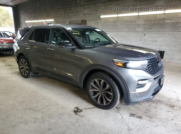 1FM5K8GC3MGA26339 2021 FORD EXPLORER Серый Передняя правая четверть