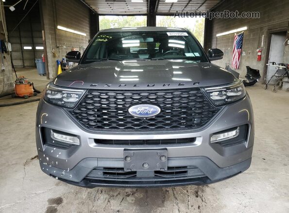1FM5K8GC3MGA26339 2021 FORD EXPLORER Gray Вид спереду