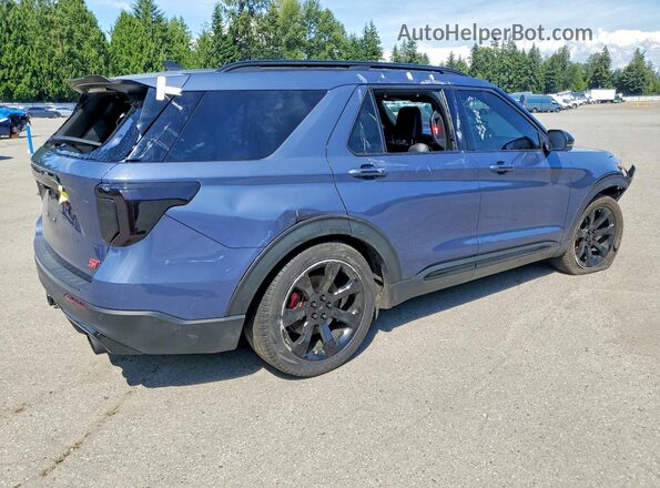 1FM5K8GC3MGC33006 2021 FORD EXPLORER Blue უკანა მარჯვენა