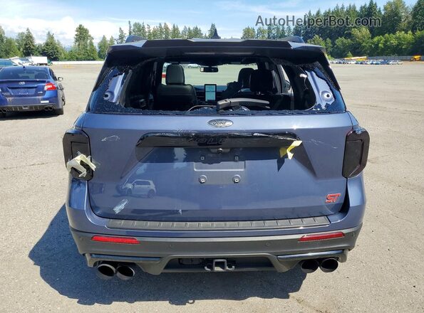 1FM5K8GC3MGC33006 2021 FORD EXPLORER Blue უკანა ხედი