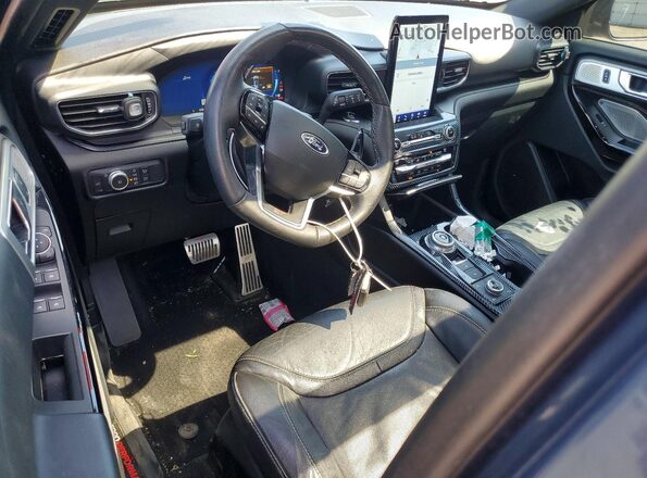 1FM5K8GC3MGC33006 2021 FORD EXPLORER Blue წინა პანელის ხედი