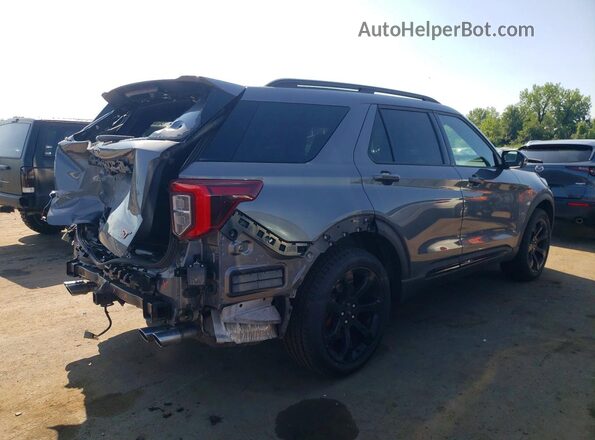 1FM5K8GC3NGC21178 2022 FORD EXPLORER Gray Задня права чверть