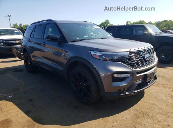 1FM5K8GC3NGC21178 2022 FORD EXPLORER Gray Передня права чверть