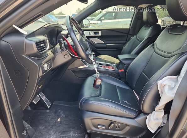 1FM5K8GC4LGA43116 2020 FORD EXPLORER Charcoal Vista interior delantera
