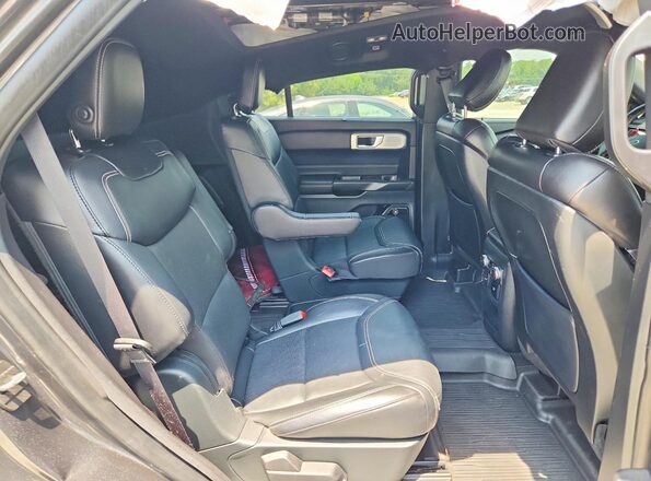 1FM5K8GC4LGA43116 2020 FORD EXPLORER Charcoal Vista interior trasera