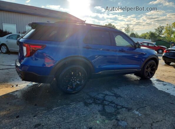 1FM5K8GC4LGA60594 2020 FORD EXPLORER Синий Задняя правая четверть