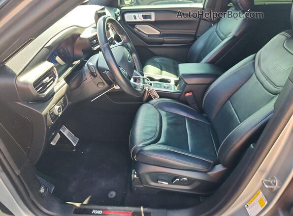 1FM5K8GC4LGC45857 2020 FORD EXPLORER Серебряный Вид салона спереди