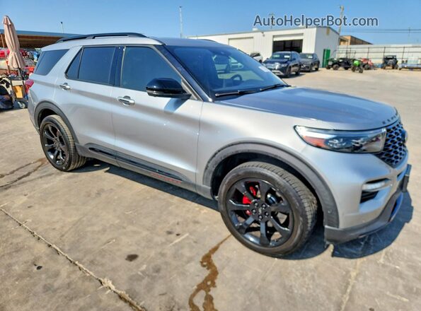 1FM5K8GC4LGC45857 2020 FORD EXPLORER Серебряный Передняя правая четверть