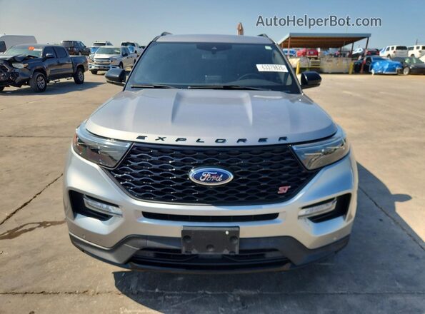 1FM5K8GC4LGC45857 2020 FORD EXPLORER Серебряный Вид спереди
