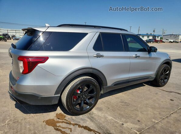 1FM5K8GC4LGC45857 2020 FORD EXPLORER Серебряный Задняя правая четверть