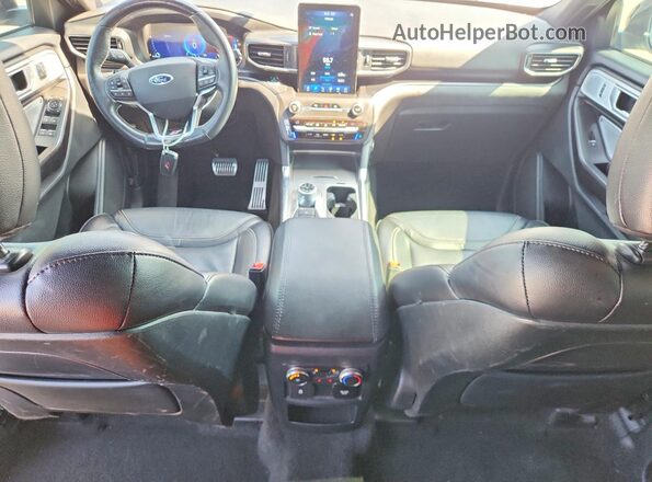 1FM5K8GC4LGC45857 2020 FORD EXPLORER Серебряный Вид панели приборов