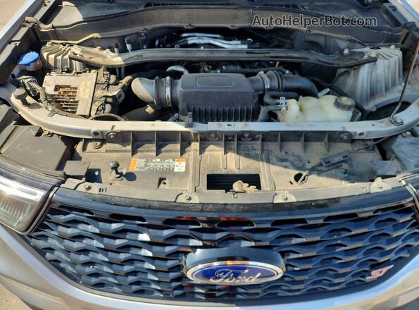 1FM5K8GC4LGC45857 2020 FORD EXPLORER Серебряный Вид подкапотного пространства