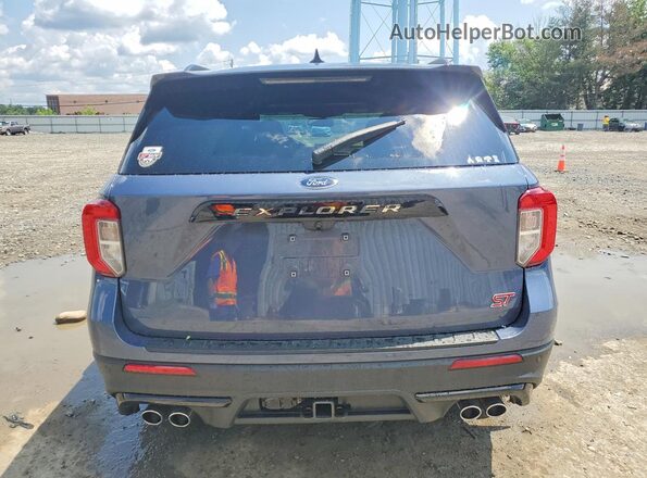 1FM5K8GC4MGA66252 2021 FORD EXPLORER Blue Vista trasera
