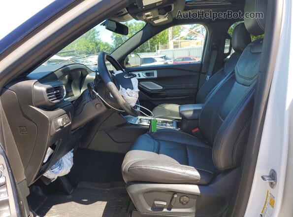 1FM5K8GC4MGA83357 2021 FORD EXPLORER Белый Вид салона спереди