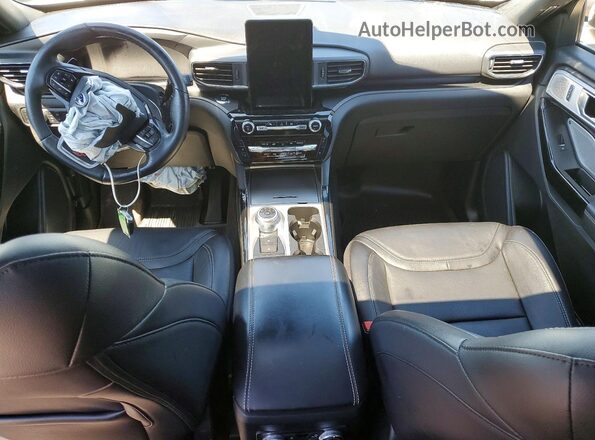 1FM5K8GC4MGA83357 2021 FORD EXPLORER Белый Вид панели приборов