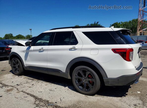 1FM5K8GC4MGA83357 2021 FORD EXPLORER Белый Задняя левая четверть