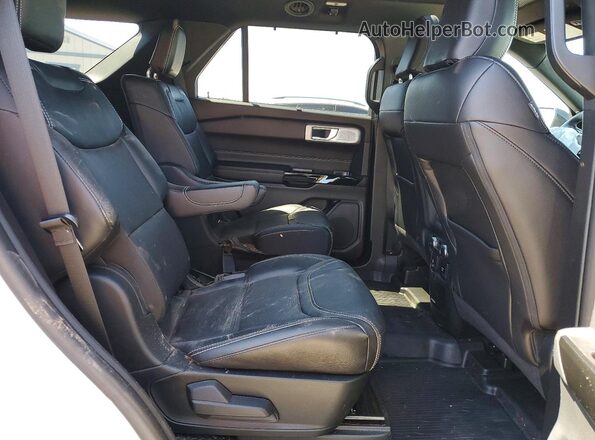1FM5K8GC4MGA83357 2021 FORD EXPLORER Белый Вид задней части салона