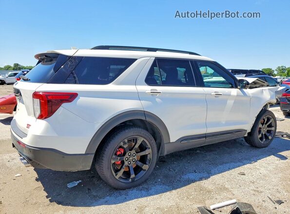 1FM5K8GC4MGA83357 2021 FORD EXPLORER Белый Задняя правая четверть