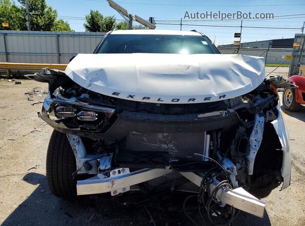 1FM5K8GC4MGA83357 2021 FORD EXPLORER Белый Вид спереди
