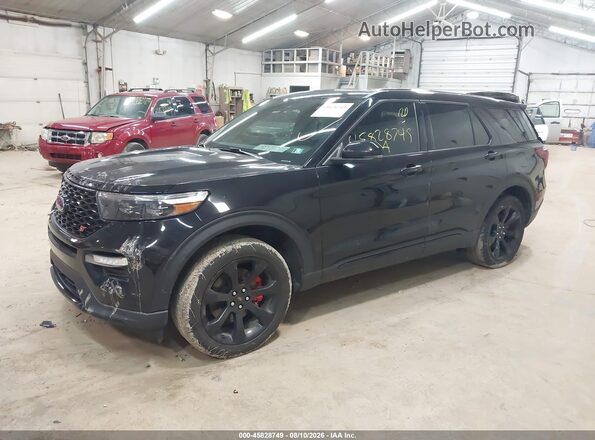 1FM5K8GC4NGA25427 2022 FORD EXPLORER Black Передня ліва чверть