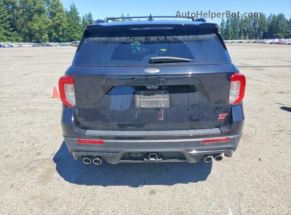 1FM5K8GC4NGA39344 2022 FORD EXPLORER Black უკანა ხედი