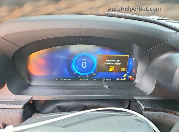 1FM5K8GC4NGA71078 2022 FORD EXPLORER Серебряный Вид щитка приборов