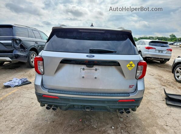 1FM5K8GC4NGA71078 2022 FORD EXPLORER Серебряный Вид сзади