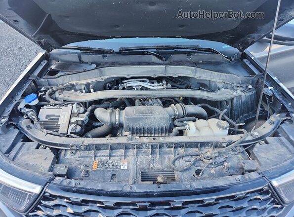 1FM5K8GC4PGC08362 2023 FORD EXPLORER Gray Շարժիչի բաժամունքի տեսք