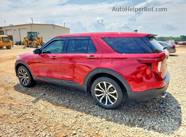 1FM5K8GC5MGA21210 2021 FORD EXPLORER Red Rear left