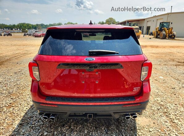 1FM5K8GC5MGA21210 2021 FORD EXPLORER Red Rear view