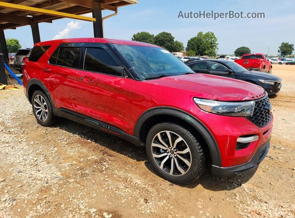 1FM5K8GC5MGA21210 2021 FORD EXPLORER Red Front right