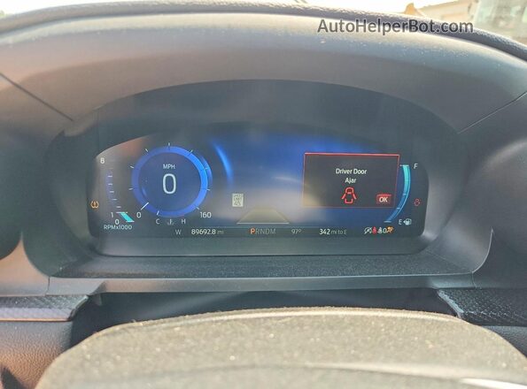 1FM5K8GC5MGA21210 2021 FORD EXPLORER Red Instrument cluster view