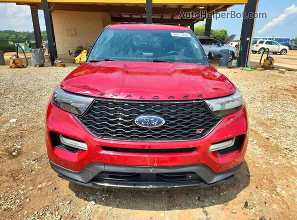 1FM5K8GC5MGA21210 2021 FORD EXPLORER Red Front view