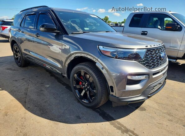 1FM5K8GC5PGA70914 2023 FORD EXPLORER Gray Delantero derecho