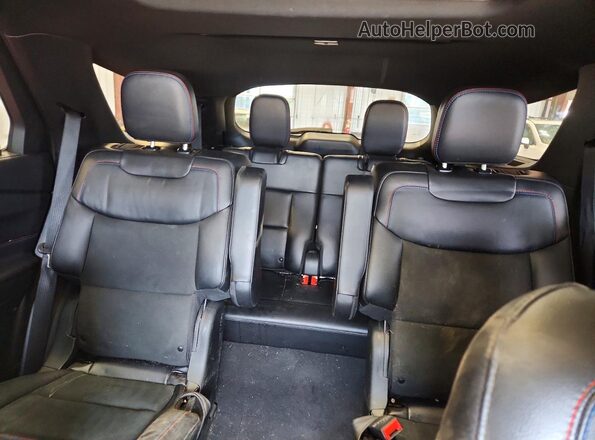 1FM5K8GC5PGC23274 2023 FORD EXPLORER Black Vista de los asientos traseros