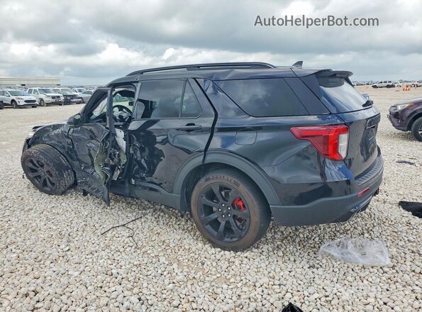 1FM5K8GC6MGA38355 2021 FORD EXPLORER Black Rear left