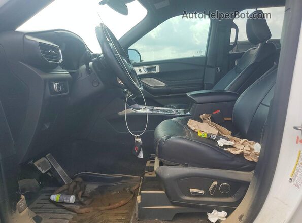1FM5K8GC7LGA04357 2020 FORD EXPLORER Белый Вид салона спереди