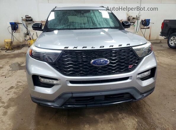 1FM5K8GC7LGA66308 2020 FORD EXPLORER Silver წინა ხედი
