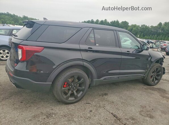 1FM5K8GC7NGA00702 2022 FORD EXPLORER Black Tył prawy