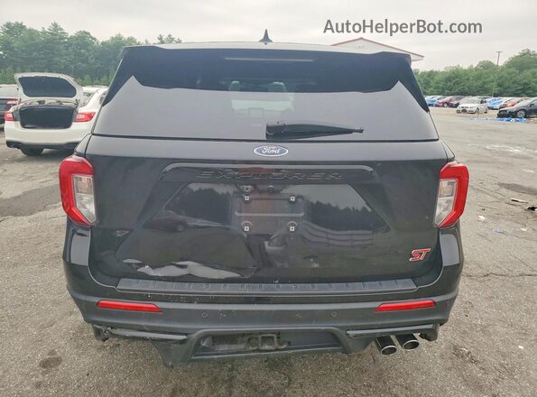 1FM5K8GC7NGA00702 2022 FORD EXPLORER Black Widok z tyłu