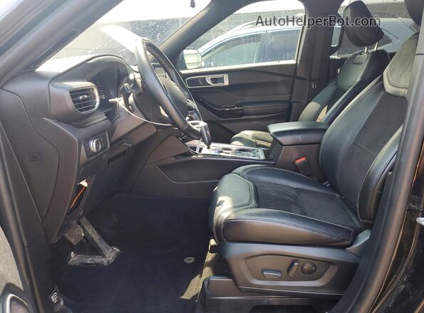 1FM5K8GC7NGA32307 2022 FORD EXPLORER Black წინა სალონის ხედი