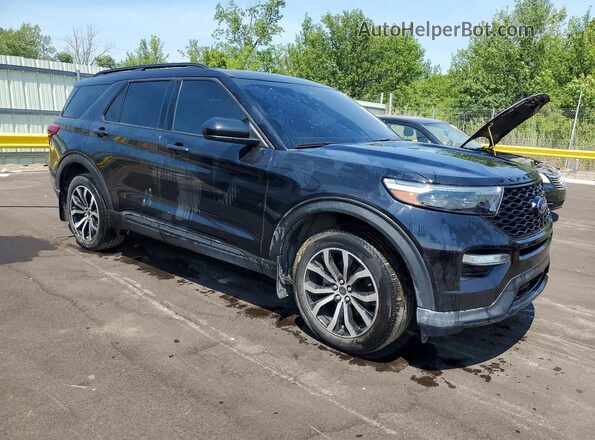 1FM5K8GC7NGA32307 2022 FORD EXPLORER Black წინა მარჯვენა