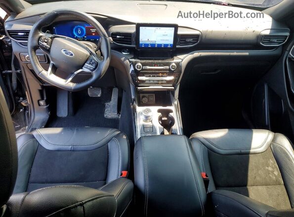 1FM5K8GC7NGA32307 2022 FORD EXPLORER Black წინა პანელის ხედი